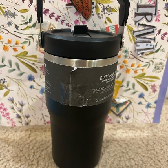 NWT Stanley IceFlow Flip Straw Tumbler - Black 20 oz - Picture 4 of 7